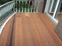 Balkon - Holzbohlen aus Bankirai 